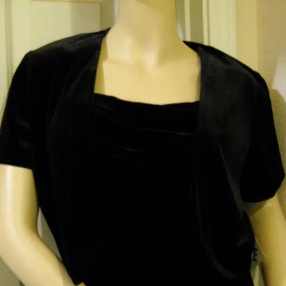 (2pc) Black Evening Dress from Dillards - Picture 4 of 6